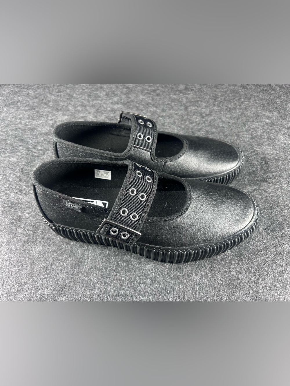 Vans Premium Style 93 Mary Jane Creeper Shoes - All Black (Women's Size 8)